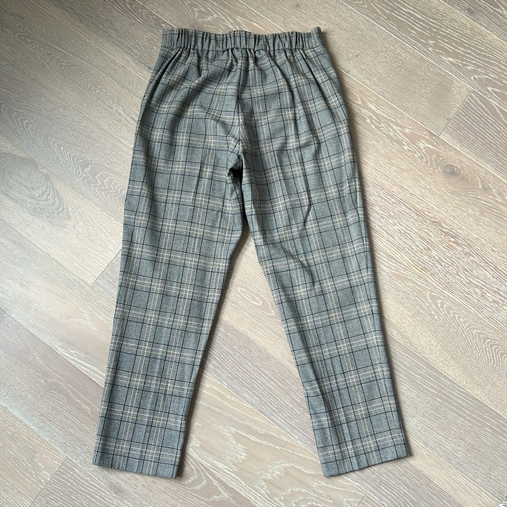 Aritzia Babaton Cropped Pants Gray Checkered - Picture 6 of 8